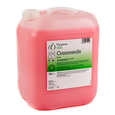 Abbildung von Hygiene VOS Cremeseife 10 Liter milde Waschlotion Seifencreme rosa für alle gängigen Druckspendersysteme und Seifenspender