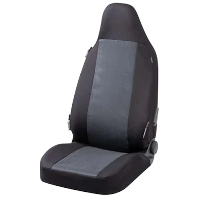 Abbildung von WALSER 10503 Sitzschonbezug grau Polyester vorne VOLKSWAGEN: Polo V Hatchback, IV Golf Alltrack 7, AUDI: A6 C6 Saloon, A3 Sportback