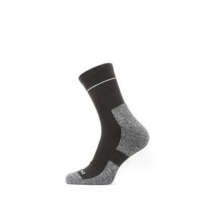 Abbildung von SealSkinz Unisex Erwachsene Solo Quickdry Knöchelsocken, Schwarz/Grau, Größe S