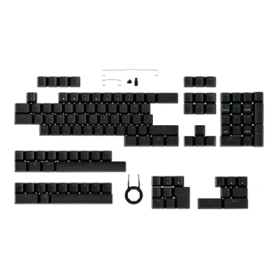 Abbildung von ASUS ROG PBT Doubleshot Keycap Set (Tastenkappen, robustes PBT, verkürzter Schaft, mittelhohe Profile)Mehrfarbig, Einheitsgröße