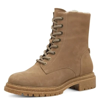 Abbildung von Tamaris Damen Warmfutter Stiefel Leder bequem; CAMEL, EU 40