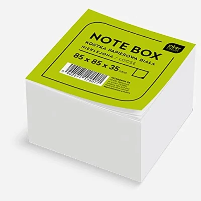 Abbildung von Interdruk KOSPAPNK Notizblock, Weiß, lose, 85 x 35 mm ( 350 Blätter)