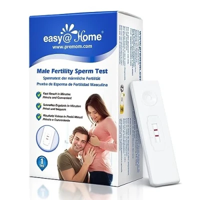 Abbildung von Easy@Home Fruchtbarkeitstest für Männer: 1 x Spermientest zur Zeugungsfähigkeit Schneller Sperma Test Messung der Spermienkonzentration Kinderwunsch, TTC, Fertilitätsprüfung