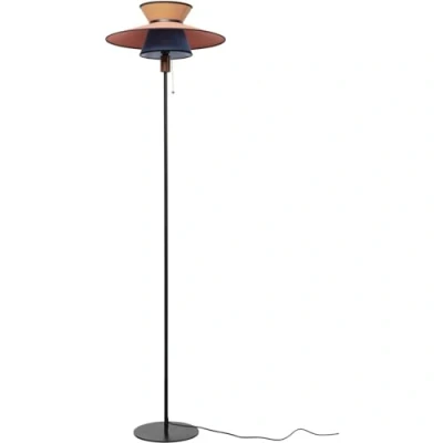 Abbildung von Kare Design Stehleuchte Riva, Schwarz, Stehlampe, Stahlgestell, Baumwoll Schirm, handgearbeitet, Leuchtmittel nicht inklusive, 160x45x45 cm (H/B/T)