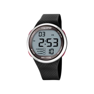 Abbildung von Calypso Herren Digital Quarz Uhr mit Kunststoff Armband K5785/4