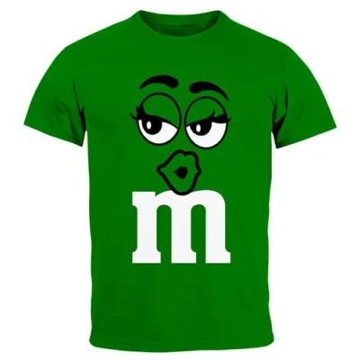 Abbildung von MoonWorks® Herren T Shirt Fasching Karneval M Aufdruck Gruppen Kostüm Verkleidung Last Minute Faschingskostüme Männer Funshirt 2 grün XL