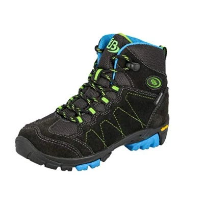 Abbildung von Brütting Bergen High Jungen Trekking &amp; Wanderstiefel, Anthrazit/ Blau/ Lemon, 37 EU