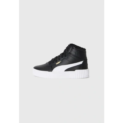 Abbildung von Puma Carina 3.0 Unisex Sneaker high für Kinder, Größe: 38.5, Black/white Schuhe