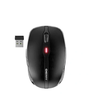 Abbildung von CHERRY MW 8C ADVANCED, Kabellose Maus, Verbindung Über Bluetooth Oder 2,4 GHz Funk, 4 stufig Regelbare Auflösung Bis 3000 dpi, Wiederaufladbar, Schwarz