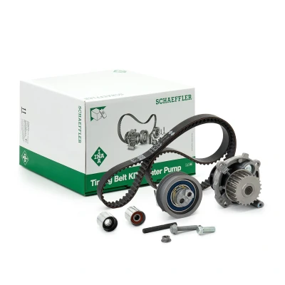 Abbildung von INA 530 0445 32 Wasserpumpe + Zahnriemensatz mit VOLKSWAGEN: Golf 5, Passat B6 Variant, Plus / Crossgolf, SKODA: Octavia 2 Combi