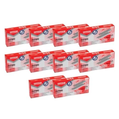 Abbildung von OFFICE PRODUCTS 18072319 19 Heftklammern 23/6 Silbern/ 10.000 Stück (10 x 1000 Stück) Standart Handtackerklammern/Tackerklammern Büroklammern/Verzinkt