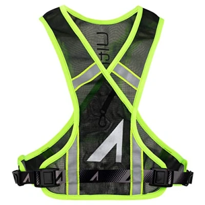 Abbildung von Ultraspire Reflektierende Unisex Weste, reflektierend, ohne Hydratation, Fassungsvermögen: 31 c.i. (0,5 l), Schwarz / Limette, Universalgröße (66 122 cm)