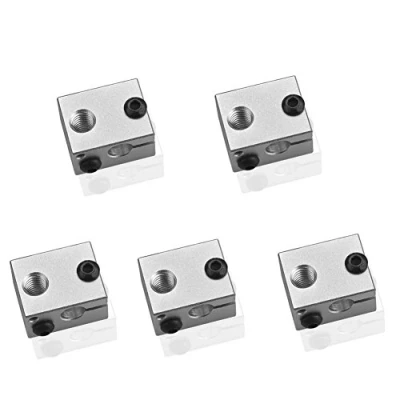 Abbildung von DollaTek 5 Pcs V6 Aluminium Heizblock für 3D Drucker