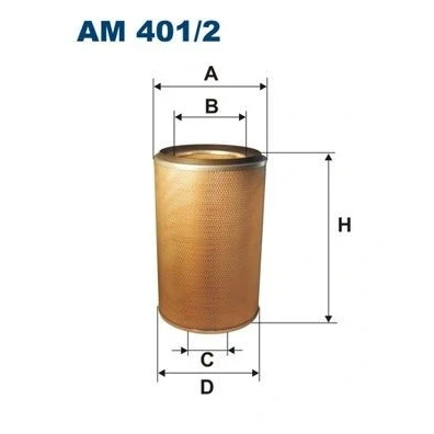 Abbildung von FILTRON AM 401/2 Luftfilter 471 305 Filtereinsatz