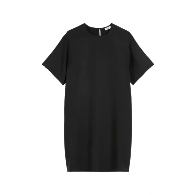 Abbildung von Marc O&#039;Polo Denim Damen Kleid mit Rundhalsausschnitt Kurzarm, Schwarz (Black), XS