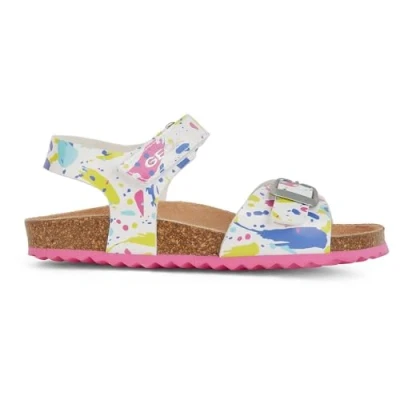 Abbildung von Geox Jungen Mädchen J Adriel Girl C Sandal, White/Fuchsia, 24 EU