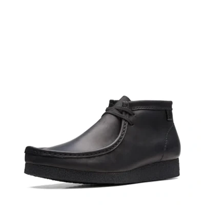 Abbildung von Clarks Herren Shacre Boot Chukka Stiefel, Schwarzes Leder, 41 EU