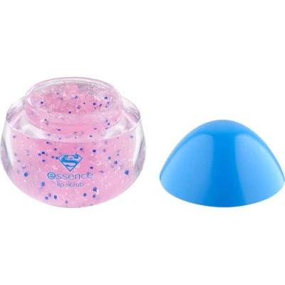 Abbildung von essence Superman lip scrub, Lippenpeeling, mit Vitaminen, natürlich, ohne Parabene, Mikroplastikpartikel, Nanopartikel frei, glutenfrei, 1er Pack (11g)