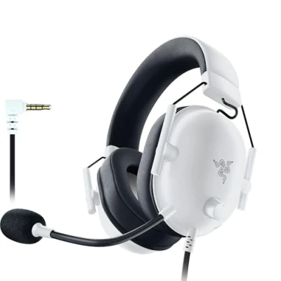 Abbildung von Razer BlackShark V2 X (Playstation) Kabelgebundenes E Sports Headset für Playstation 5 Konsole (250g, Nierenmikrofon, 50mm Treiber, Passive Geräuschunterdrückung, 3,5mm Klinke) Weiß