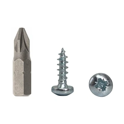 Abbildung von 50 Stück DIN 7981 Stahl verzinkt 4,5 x 16 mm Holzschrauben Spanplattenschrauben mit Flachkopf Universal Pozi Drive Schraube (50, mm)
