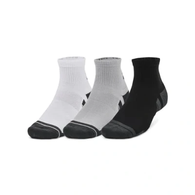 Abbildung von Under Armour Unisex UA Performance Tech 3pk Qtr, funktionale Sportsocken, knöchelhohe Kompressionssocken mit Mittelfußstütze im 3er Pack