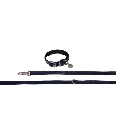Abbildung von Eskadron Halsband und Leine Classic Sports Cord Navy
