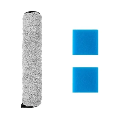 Abbildung von EUREKA Kabelloser Nass Trocken Hartbodenreiniger NEW400 Zubehör Kit 2 Wattefilter und 1 Rollenbürste inklusive