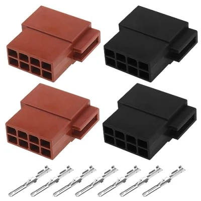 Abbildung von Create idea 4 Stück 16 poliger Auto Audio Kabelbaum Stecker mit 32 Mini ISO Kontakten Steckverbinder Stereo Radio Kabel Adapter