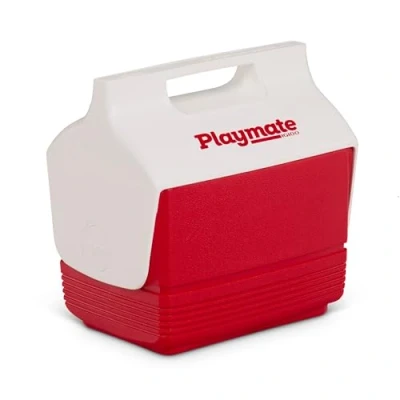 Abbildung von Igloo Playmate Mini Kult Kühlbox, 3,8 Liter, Rot, für Snacks und Getränke