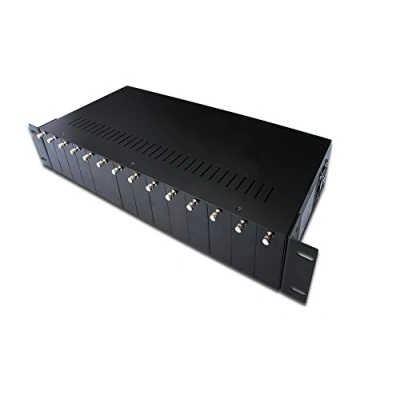 Abbildung von DIGITUS Medienkonverter 19 Zoll Rack Einbau Chassis 2HE 14 Slots Für DN 82x1x, 82x2x und 82x3x