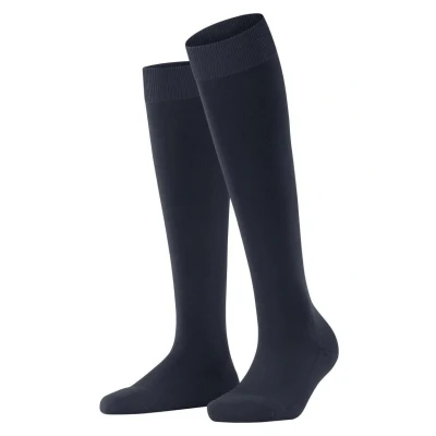 Abbildung von Falke Climawool Business &amp; Casual Kniestrümpfe, Damen, Größe: 39 40, Schwarzblau