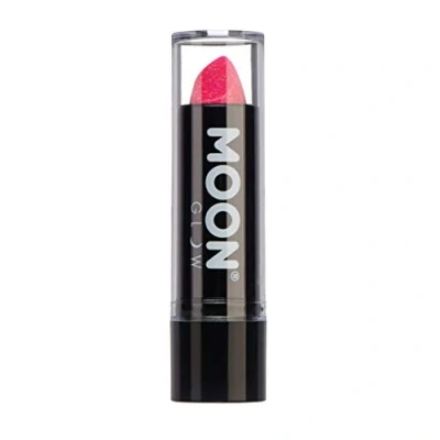 Abbildung von Moon Glow Neon UV Glitzer Lippenstift, leuchtender neonfarbener leuchtet unter Strahlung (Heißes Rosa, 5 g (1 Stück))