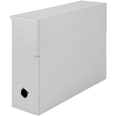 Abbildung von Rössler Papier 1319452173 S.O.H.O. Archivbox, mit seitlicher Klappe und Griffloch, Stone, 9,5 x 33,5 25,5 cm, 1 Stück