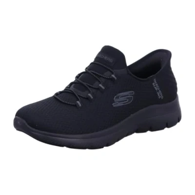 Abbildung von Skechers Wide Fit Summits Sneaker low, Damen, Größe: 39, Black/gunmetal Schuhe