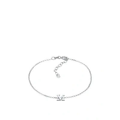 Abbildung von Elli Letter M Armband, Damen, Größe: 16, Silber