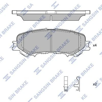 Abbildung von Hi Q SP4220 Bremsbelagsatz Hinterachse