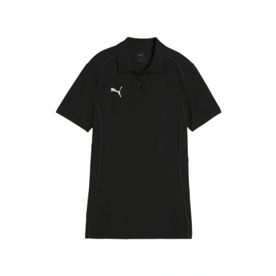 Abbildung von Puma Fussball Teamfinal Casuals Poloshirt, Damen, Größe: XS, Schwarzsilber