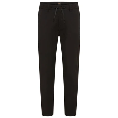 Abbildung von BOSS Tapered Stoffhose, Herren, Größe: 40x32, Black