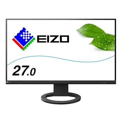 Abbildung von EIZO FlexScan EV2760 BK 68,5 cm (27 Zoll) Ultra Slim Monitor (DVI D, HDMI, USB 3.1 Hub, DisplayPort, 5 ms Reaktionszeit, Auflösung 2560 x 1440) schwarz