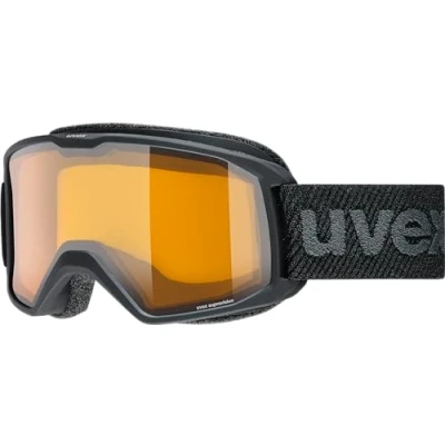 Abbildung von uvex elemnt LGL Skibrille für Damen und Herren konstrastverstärkend vergrößertes, beschlagfreies Sichtfeld black/lasergold lite clear one size