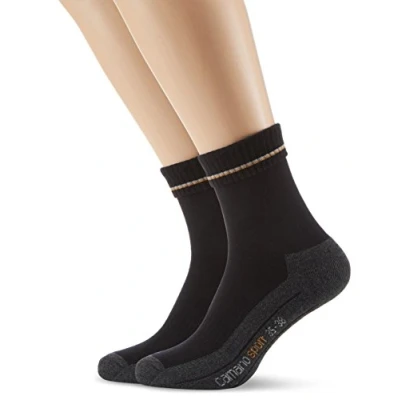 Abbildung von Camano Herren 5942 Sportsocken, Schwarz (Black 5), 47/50 (Herstellergröße: 47/49) (2er Pack)