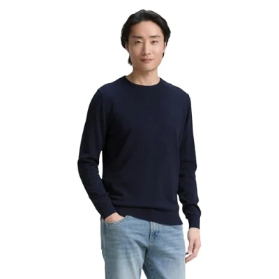 Abbildung von TOM Tailor Basic CREW NECK Strickpullover, Herren, Größe: 3XL, Navy melange