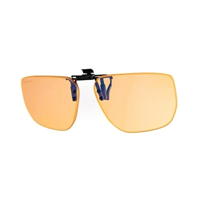 Abbildung von Horus X Clip on Gaming Computerbrille für Brillen Ultimativer Blaulichtschutz Brillenauflage (Videospielkonsole Computer PC) Amber