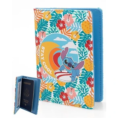 Abbildung von Disney Lilo &amp; Stitch Reisepasshülle, Reisezubehör, offizielles Lizenzprodukt, Mehrfarbig, Classic