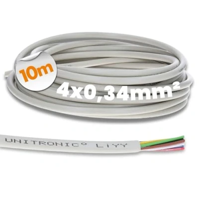 Abbildung von 10 Meter Lapp 0028404 LiYY Steuerleitung 4x0,34 mm² I Datenkabel 4 adrig LED Verlängerung Kabel Lötkabel für Platine Datenleitung Signalkabel