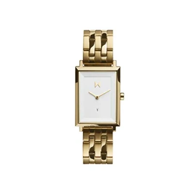 Abbildung von MVMT Analog Quarzuhr für Damen mit Gelbgoldfarbenes Edelstahlarmband D MF03 G
