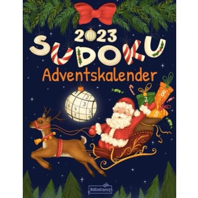 Abbildung von Sudoku Adventskalender 2023: Rätsel für Erwachsene mit 144 Sudokus von Leicht Schwer