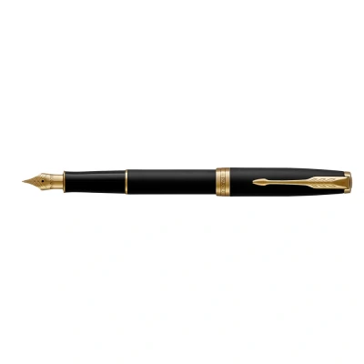 Abbildung von Parker Sonnet Matte Black Lacquer GT FP M