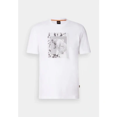 Abbildung von BOSS ORANGE T Shirt »Te lupo«, runder Ausschnitt, regular fit, Fotodruck