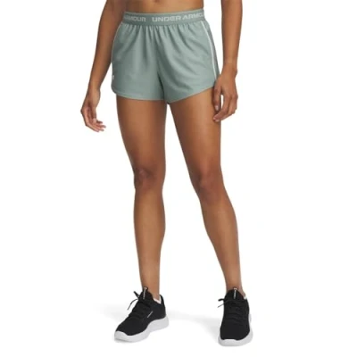 Abbildung von Under Armour TECH PLAY UP kurze Sporthose, Damen, Größe: Small, green silica